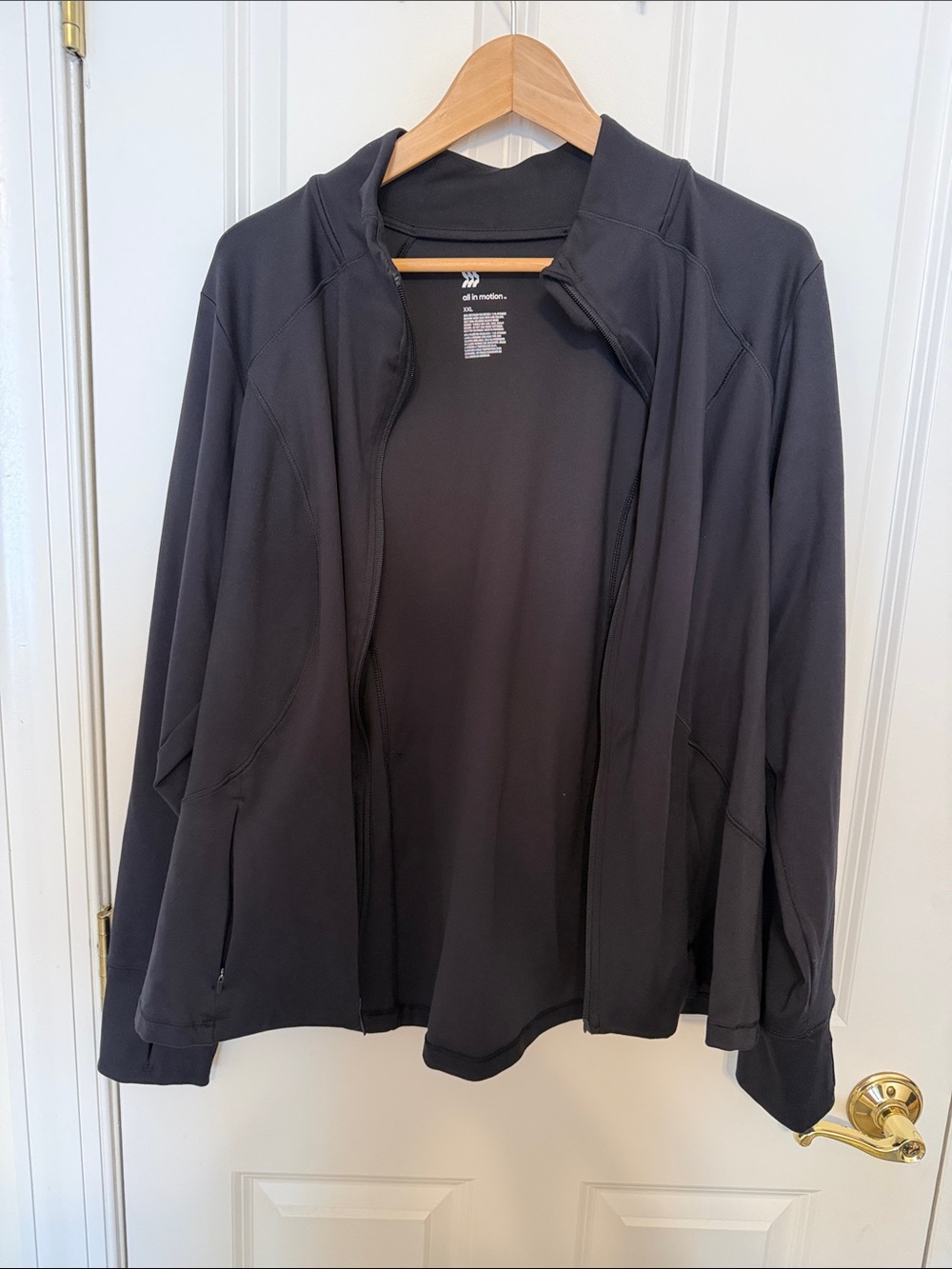 all in motion Black Lightweight Zip-Up Utility Jacket